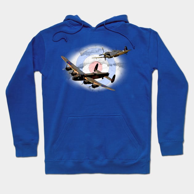 Blue spitfire hoodie top